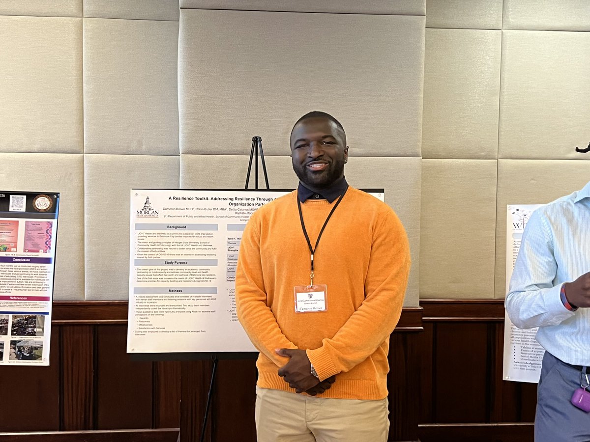 Kesha Baptiste (@drkbaptisterob) on Twitter photo Cameron Brown MPH, at the SAAPHI 2023 poster session <a href="/schp2/">SCHP</a> <a href="/MorganStateU/">Morgan State University</a> #WeAreFamily Cameron Brown MPH, at the SAAPHI 2023 poster session <a href="/schp2/">SCHP</a> <a href="/MorganStateU/">Morgan State University</a> #WeAreFamily