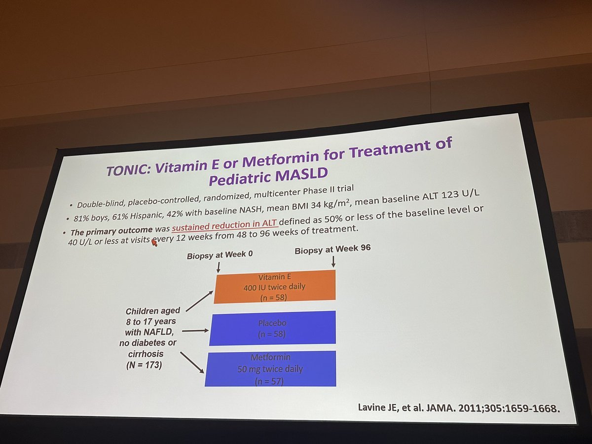 Great talk on the unique aspects of pediatric #MASLD by @NoureddinMD #TLM23 @AASLDtweets