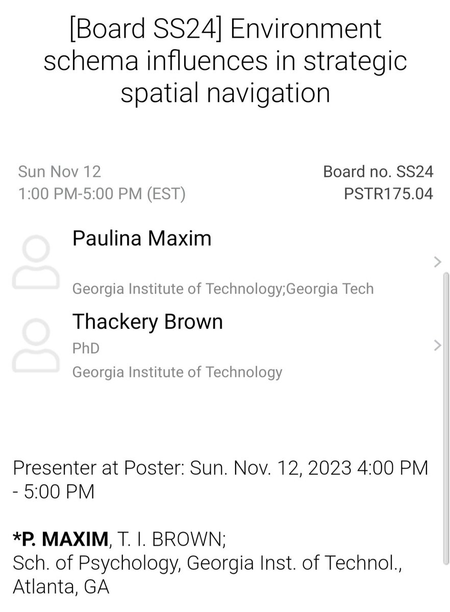 Interested in how MTL and mPFC representations of navigational experiences across environments correlate with route strategies and performance? Come see @paulinamaxim tomorrow!