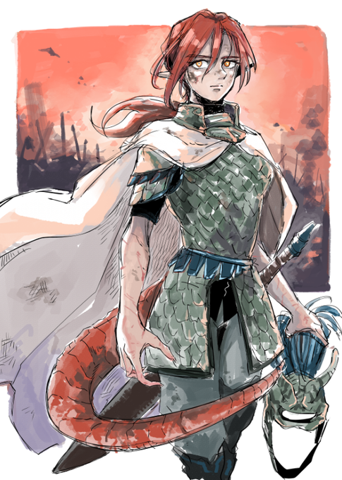 赤い尾の戦士