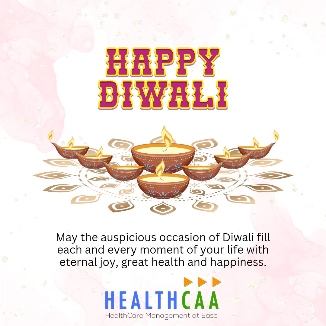 healthcaa's tweet photo. May the auspicious occasion of Diwali fill each and every moment of your life with eternal joy, great health and happiness. #Healthcaa #HCMS #HCAA #HAPPYDIWALI https://t.co/uJg44RhxCu