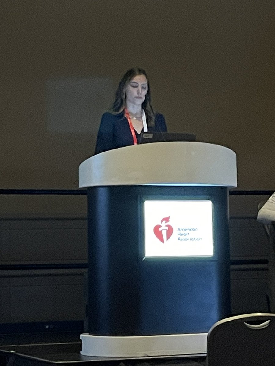 SharafGhaith's tweet photo. Super proud of colleague @LMKurzlechner competing for YIA at AHA! Great presentation of fantastic work, looking forward to the results! @APLandstrom @AnwarChahal @American_Heart #AHA23 https://t.co/4Dgani2TM0