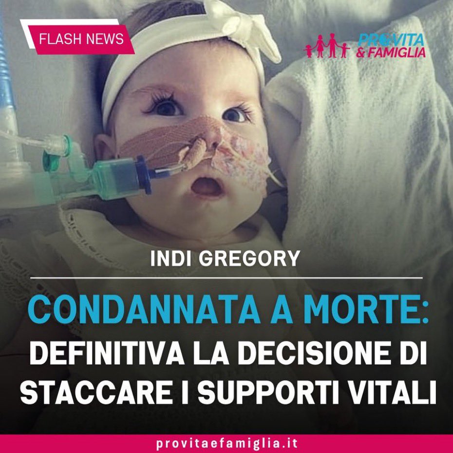CarlaMorotoli's tweet photo. Cómo vamos a defender la VIDA si permitimos que la cultura de la muerte avance? Indi está siendo asesinada por el sistema de salud inglés. Han pasado el límite otra vez. Si no los combates, van a llegar a ti. #PrayForIndiGregory  por un mundo con menos intromisión del estado. 🙏 https://t.co/lW0wvvGRMX