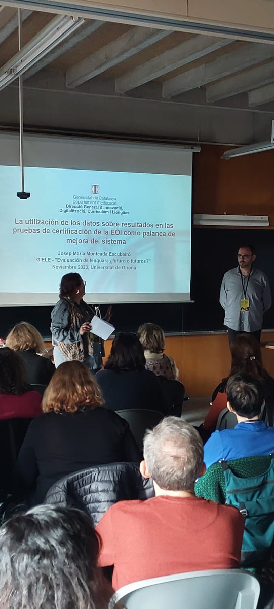 Pep Montcada hablando de la utilización de datos de pruebas como motor de mejora #GIELE2023