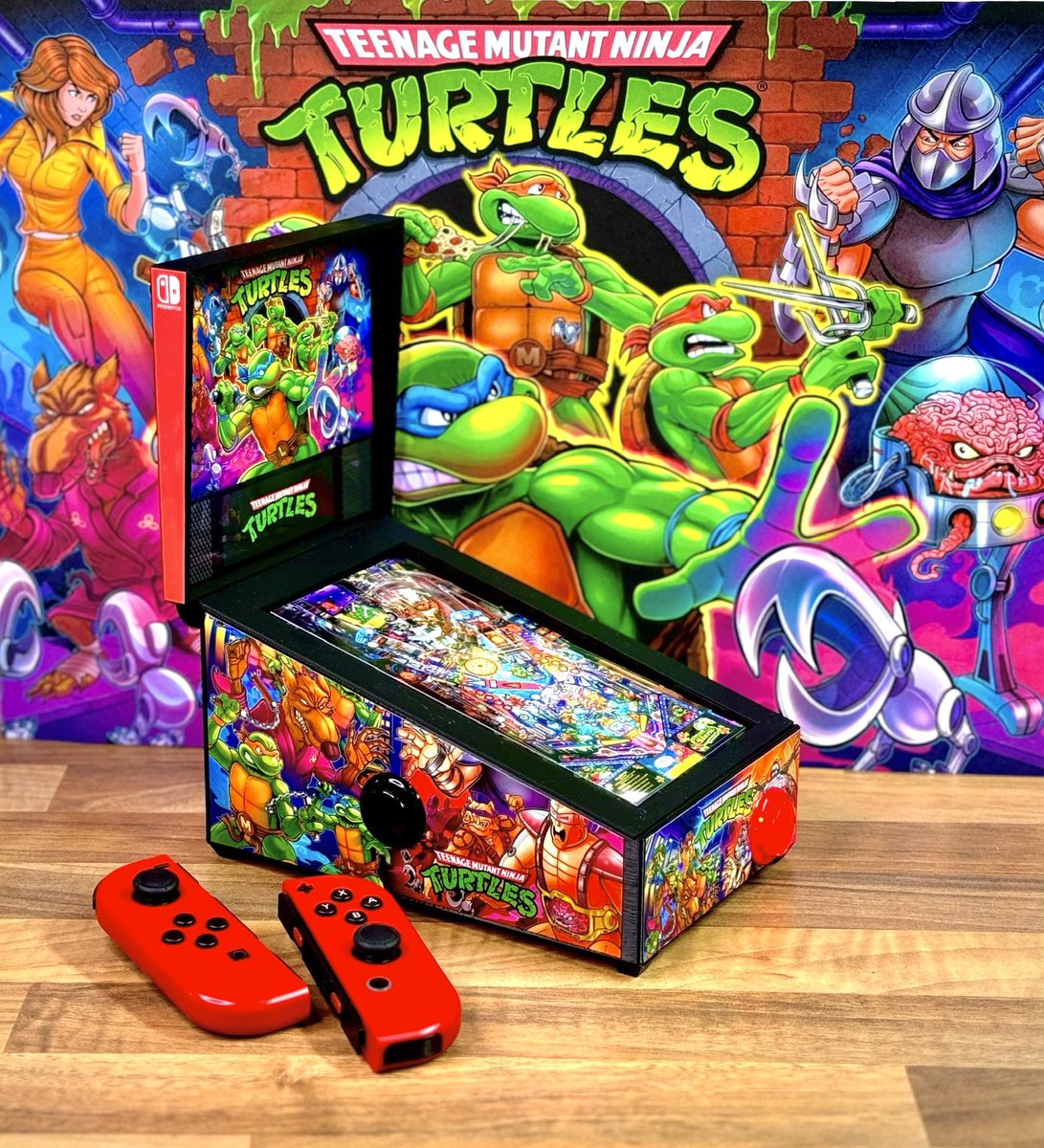 SakuraRetroModd's tweet photo. Nouveaux #PinSwitch Tortue Ninja avec une version spécial 💚#NintendoSwitch #Pinball #Pincab #teenagemutantninjaturtles #pinballfx3
https://t.co/9trA8PVVTN https://t.co/0r7AQ3b5yy