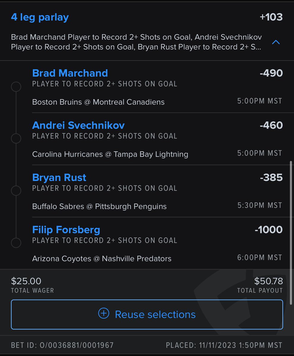 NHL <a href="/FDSportsbook/">FanDuel Sportsbook</a> #GamblingTwitter
