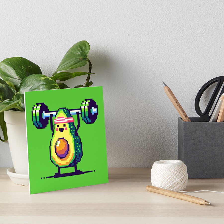 PixelPunksters's tweet photo. 🥑💪 Pump up your workout with 'Avocardio'! This 8-bit fitness avocado is here to add some fun to your exercise routine.
Like & RT to lift some smiles in the gym!
Get yours now: https://t.co/oIPmlQt3FX #findyourthing #redbubble #Avocardio #Fitness #PixelArt
#RBandME #Foodie https://t.co/B9CiZXyYB1