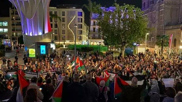 Mientras en todo el Estado Español se llevan a cabo desde hace semanas manifestaciones masivas de apoyo a Palestina, los medios de comunicación nos muestran una y otra vez como 50 pijos y algún nazi van a liarla a la sede del Psoe.

Esto también es manipulación mediática.