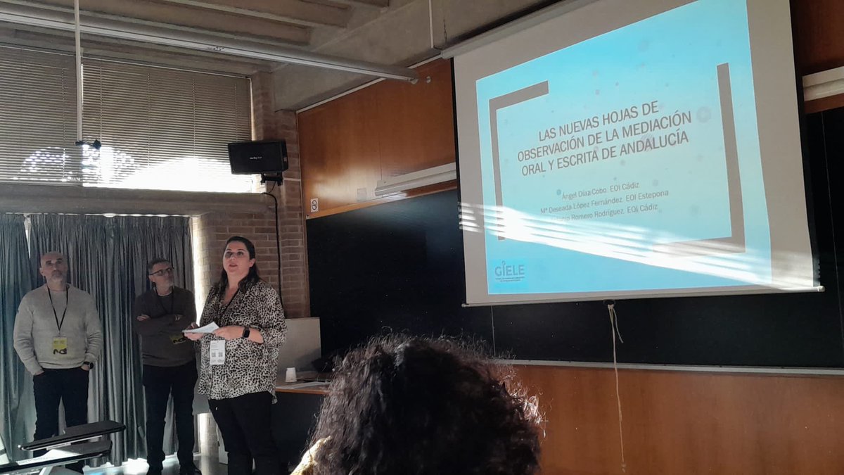 Mediación oral y escrita en las EOI de Andalucia #GIELE2023