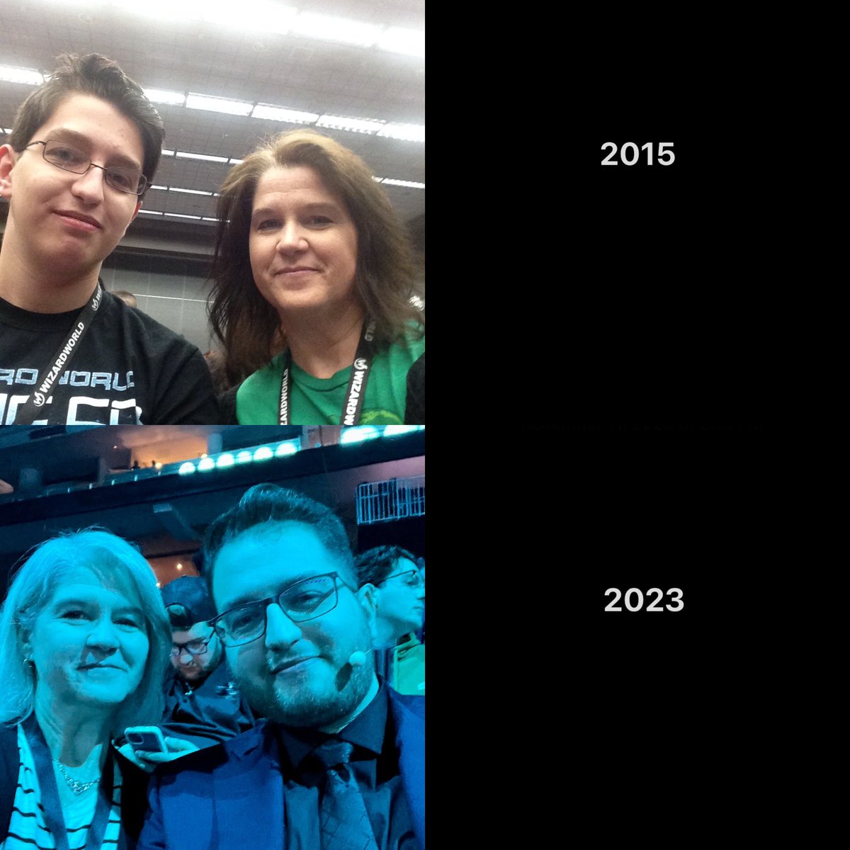 CaliberMom's tweet photo. Having flashbacks to his Superfan days at #Wizardworld. Proud #R6 desk-host-mom post. https://t.co/ORMktBAn5u