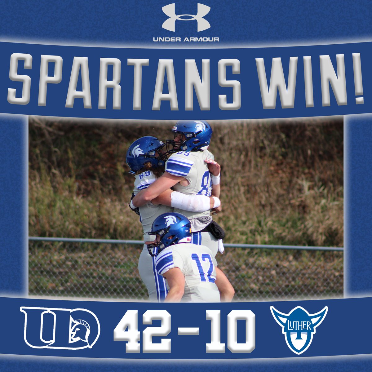 Finished the season strong with a big W at Luther!