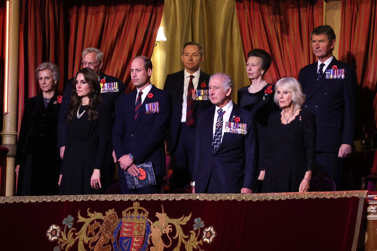 This evening The King and Queen, The Prince and Princess of Wales and other members of the Royal Family attended the Festival of Remembrance at the Royal Albert Hall. 

#Remembrance #Remembrance2023 #FestivalofRemembrance