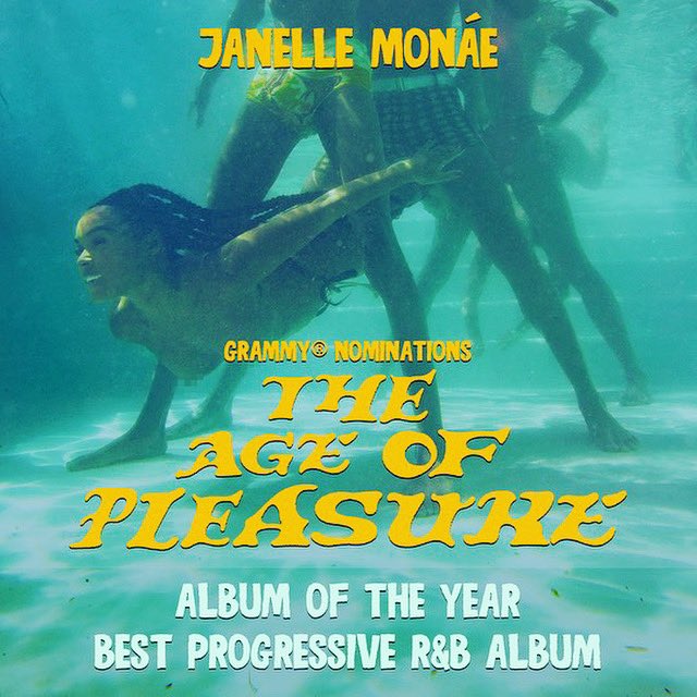 OMG!!! Grammy nominated??!!! Thank you @JanelleMonae for bringing me along for the ride. Love you sis!! 😘