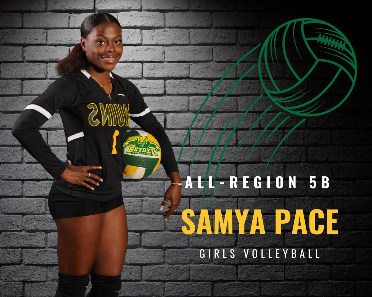 *REPOST* CONGRATULATIONS SAMYA PACE! 2023 Girls Volleyball First Team All-Region #1067BETHEL @BHSOfficialHCS @HamptonCSchools @teamsHCS