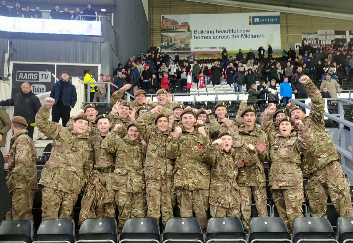 DCompanyDACF's tweet photo. Great day supporting @PoppyLegion at @dcfcofficial D Company has raised some valuable funds today and really enjoyed a win from Derby! @DerbyshireACF @Sarah_Shergold1 @RSMI_DERBYS_ACF https://t.co/iq9dHtZFec