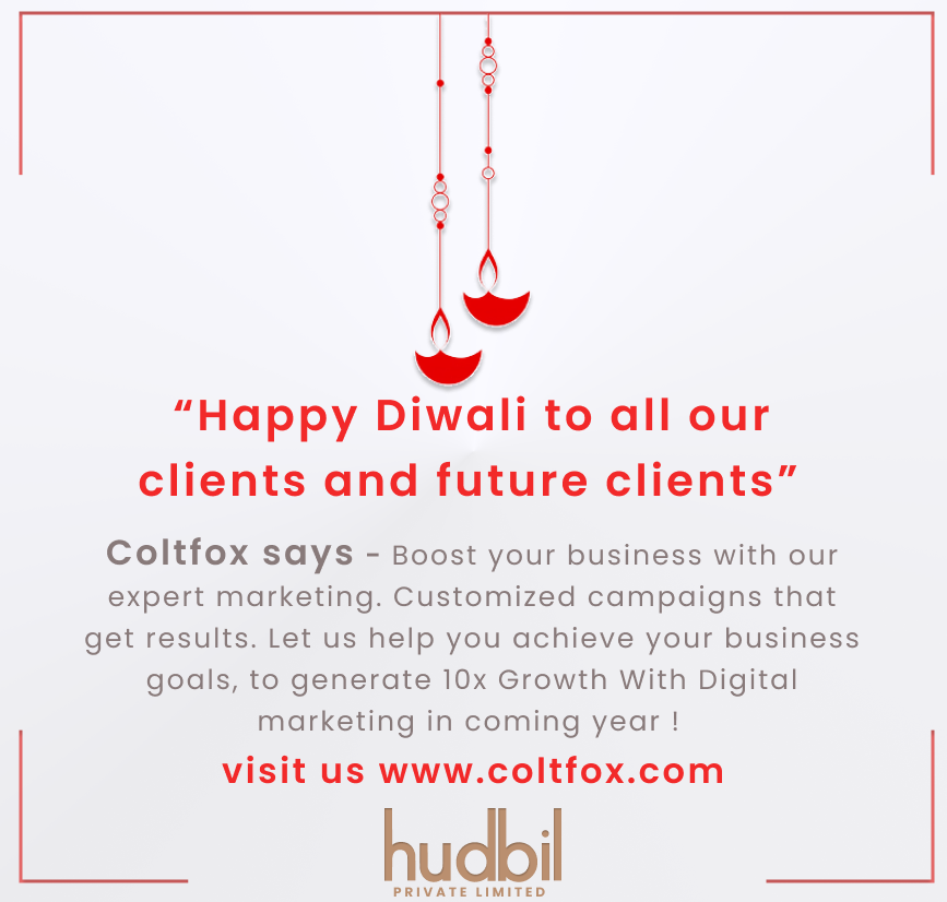 coltfoxind's tweet photo. Coltfox is now rebranded and We wish you a very happy diwali - We are launching our new website soon...! Stay connected.
https://t.co/4mWtvpn8fc
#diwaliwishes #creativemarketing #digitaladvertising #digitalmarketingagency #contentwriting #contentmarketingstrategy https://t.co/B5uyZgAuPd