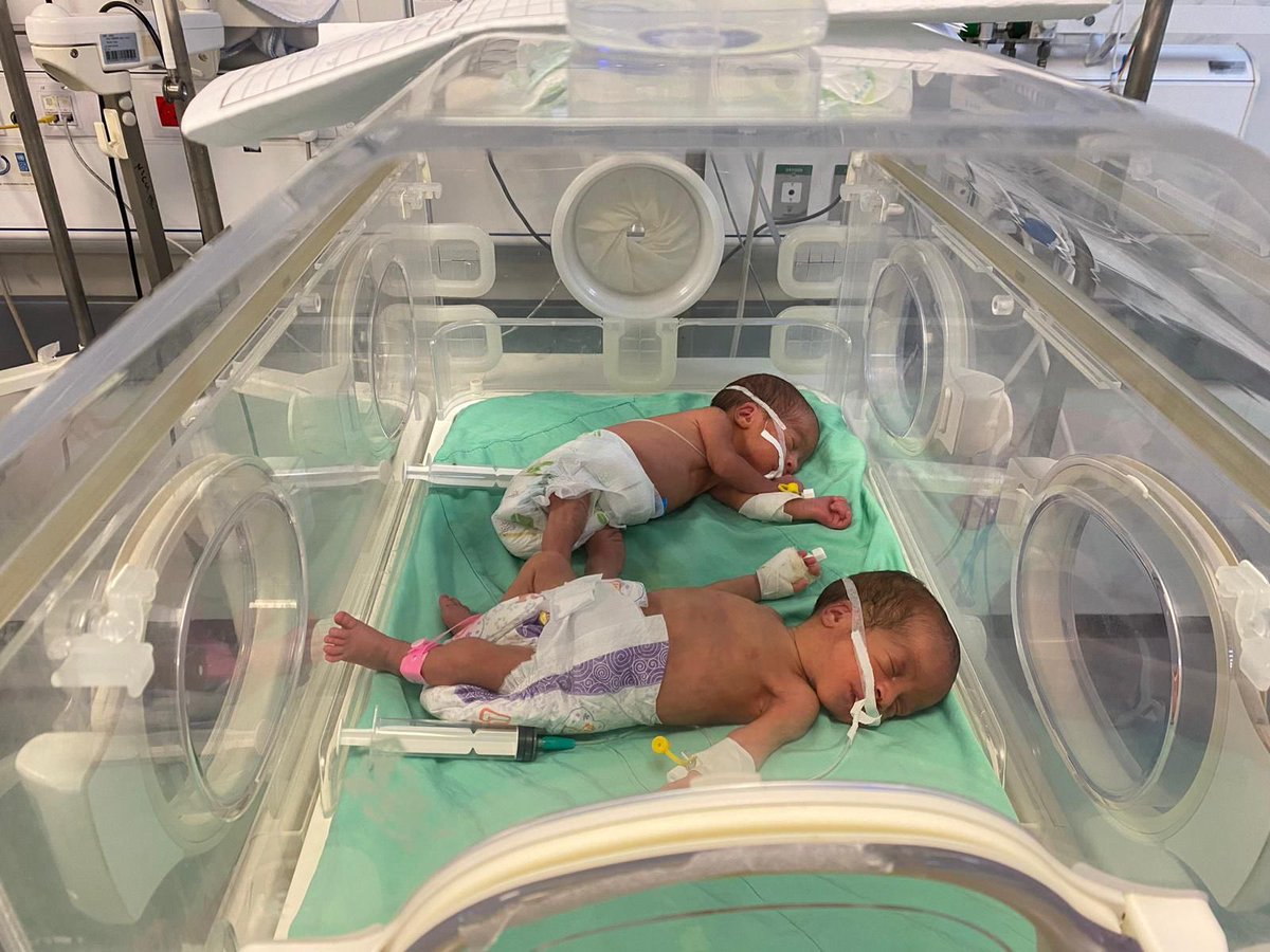 39 Palestinian babies who were deemed human animals by Israel before they were even born have been taken off of incubators. Why? Because they decided to cut the fuel to one of the many Gaza hospitals they’ve already been bombing, leading to loss of oxygen in the ICU. Genocide.
