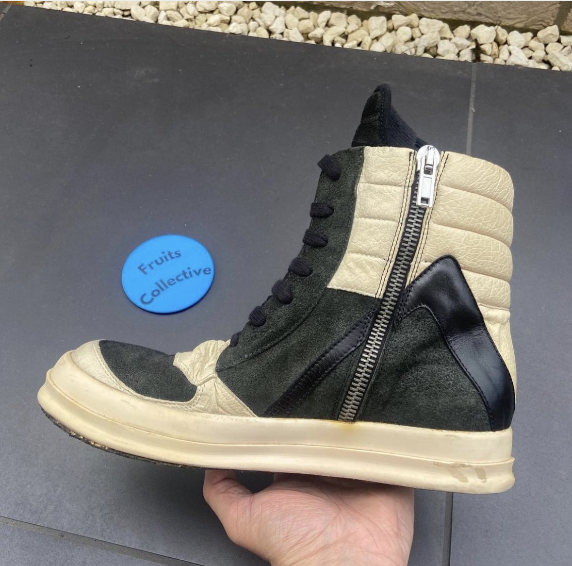 rick owens geobasket dunks