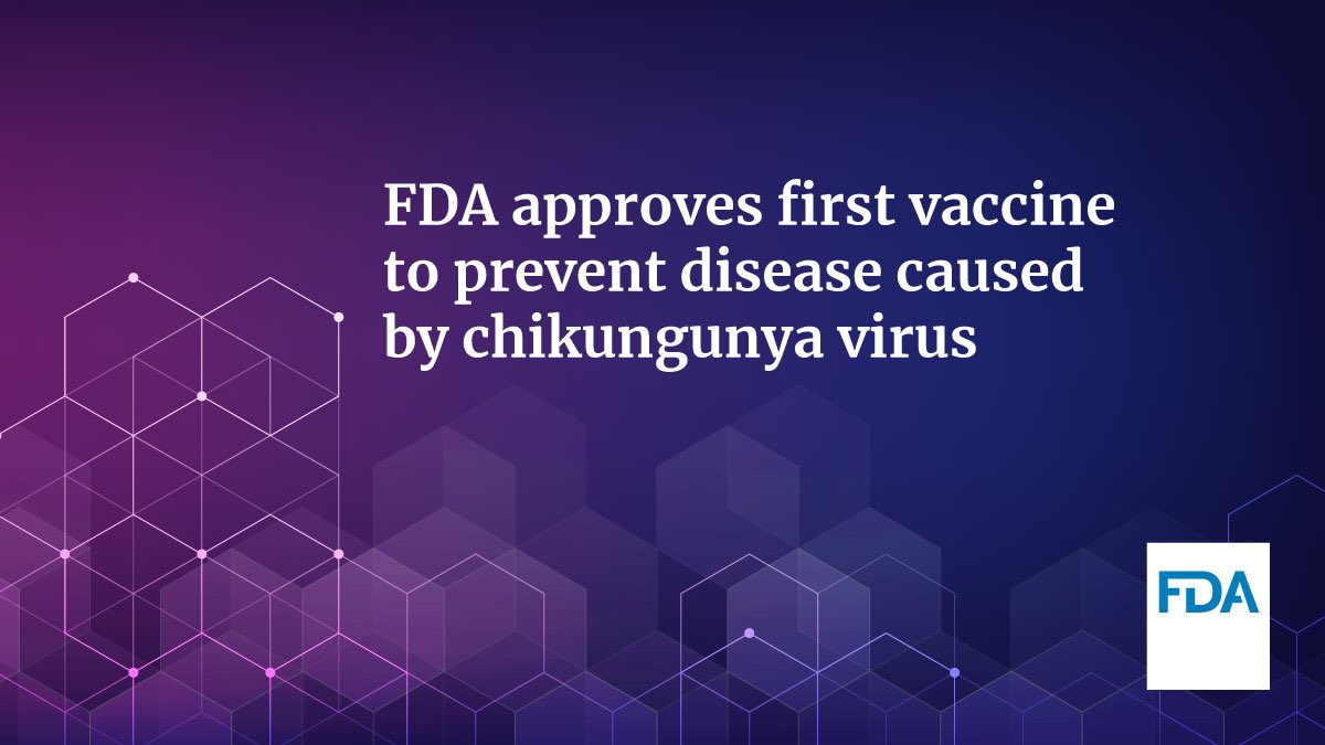 #MamtaJawa #MJMICRO #medtwitter #MedStudentTwitter #microtwitter #IDtwitter #mayoclinic #WomenInMicrobiology #FDA #chikungunya #AmericanSocietyOfMicrobiology #microrounds #microbiology 

US approves world’s first vaccine against Chikungunya.(continued in comments)