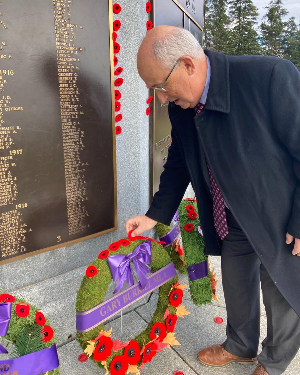 NDP MLAs marked Remembrance Day today at ceremonies in their communities.