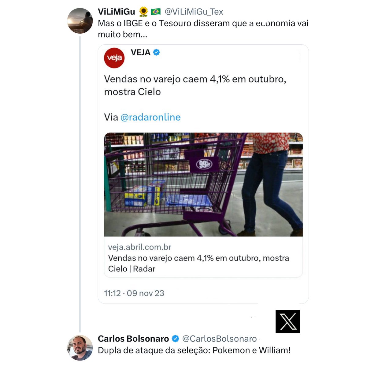CarlosBolsonaro's tweet photo. O amor $empre vence! https://t.co/YjYUB10sSH