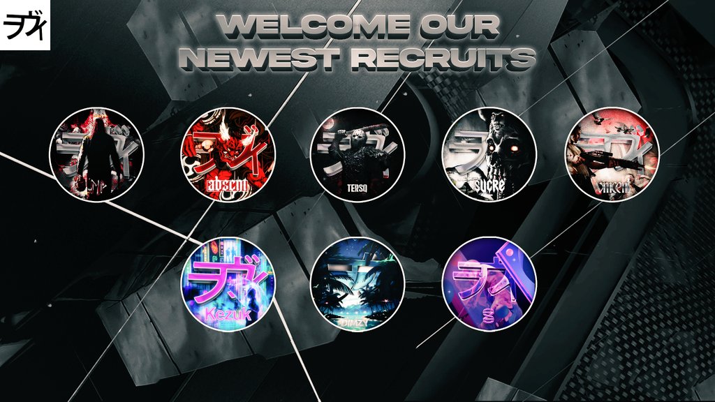 Welcome and welcome back our newest members!

RaviSip <a href="/sipdd/">K7</a>
RaviAbscnt <a href="/abscnt__/">Abscnt</a>
RaviTersq <a href="/xTersq/">Tersq</a>
RaviSucre @_7oves
RaviVincent <a href="/VincentsEdit/">vincent</a>
RaviKezuk <a href="/Kezuks/">Kezuk</a>
RaviDimzy <a href="/Dimzyy_/">Dimzy</a>
RaviSuidz @SuidzFPS

#RTFU 🔥🥟