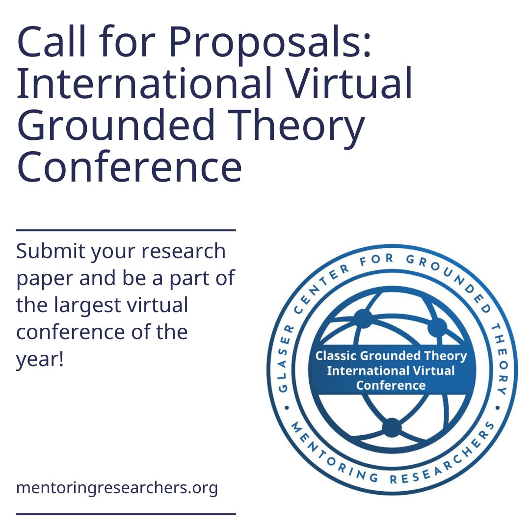 mentoring_rtm's tweet image. The 2024 Classic Grounded Theory International Virtual Conference welcomes Posters and Developmental Papers. 

Your research matters! 

Submit your proposals and let your work shine 🌟📑 

Find out more @ mentoringresearchers.org

#ResearchProposals #GroundedTheory2024