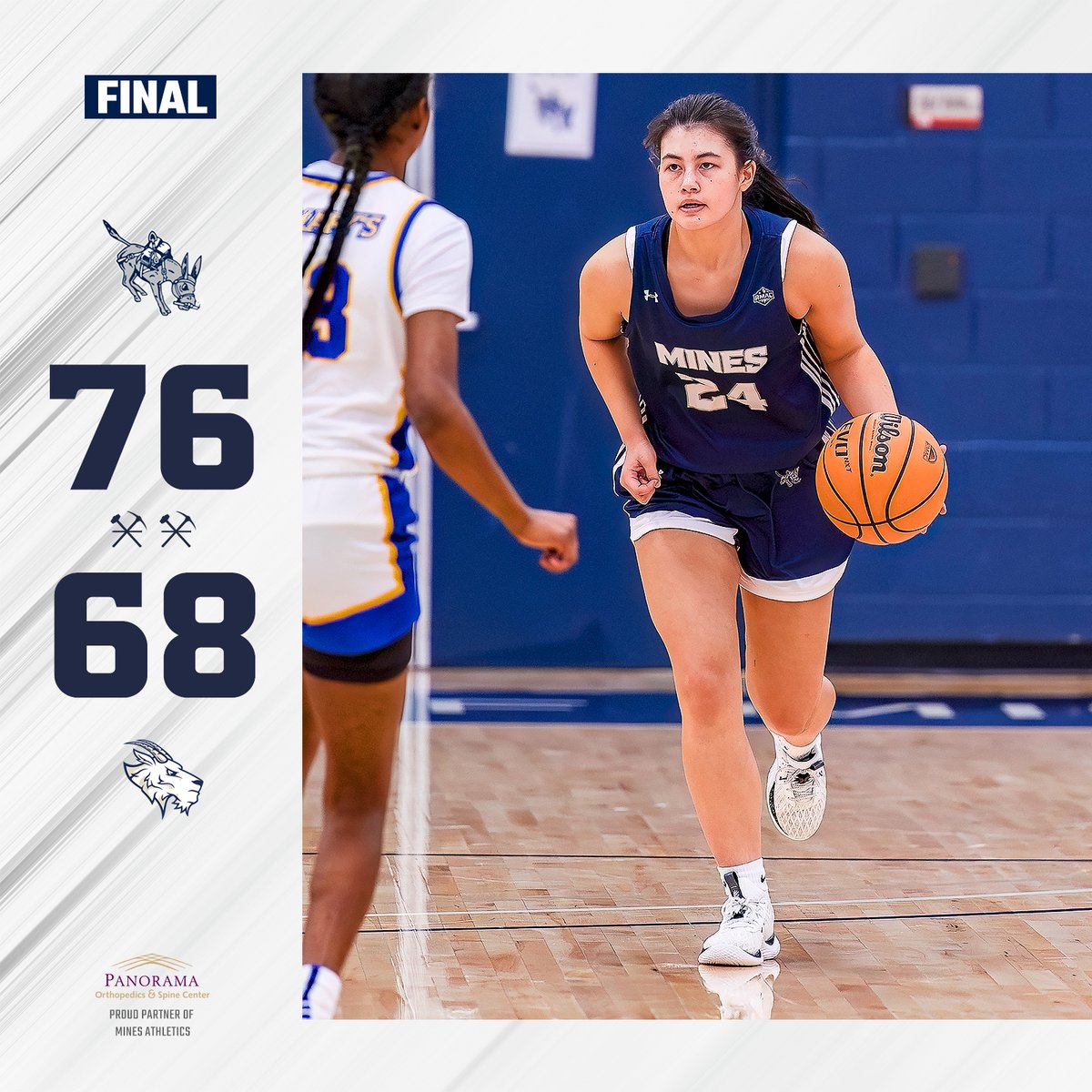 MinesWBB's tweet image. ⚒️ 𝗢𝗥𝗘𝗗𝗜𝗚𝗚𝗘𝗥𝗦 𝗪𝗜𝗡 ⚒️

A little bit of everything from everyone for Mines including Sixta's 6 rebounds, 4 points, 3 steals, and 2 assists. Also a massive 31-point, 13-rebound double-double for Steffeck as the Orediggers take down the Hilltoppers. #HelluvaEngineer