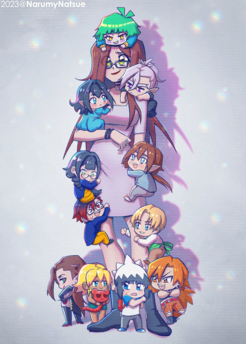 NarumyNatsue's tweet photo. Me he pintado con algunos de mis OCs favoritos 💜✨ https://t.co/6SxEjLUiBj