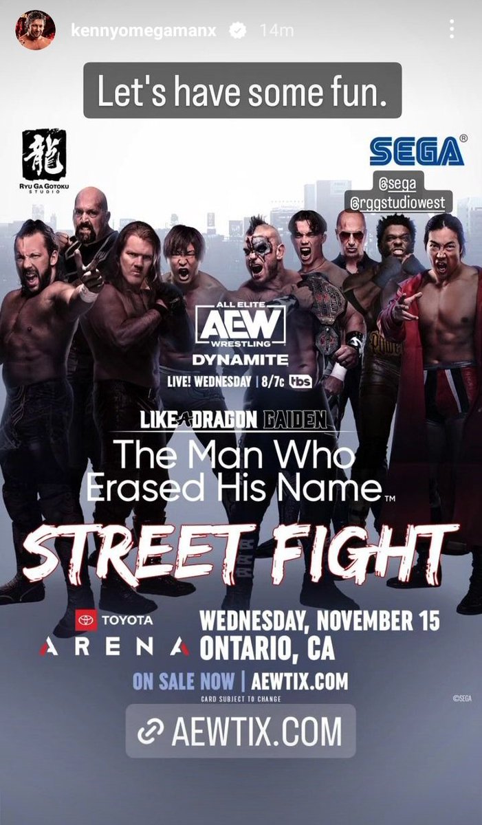 MattJacksonOOC's tweet image. From @KennyOmegamanX's Insta

#AEW #AEWonTV #BeingTheElite #TheElite #GoldenJets #GoldenLovers #StreetFight