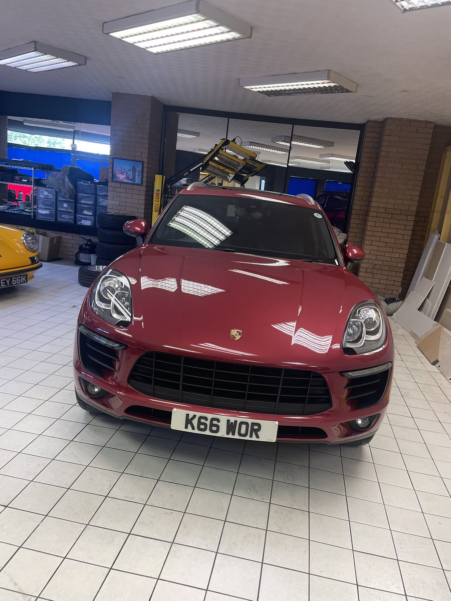 worrall_kirsty's tweet photo. When you owned a pink Porsche for a week …. But as the phrase goes “once you’ve had black there is no going back”😂😂 #Porsche #macans https://t.co/eVH0fFN9JV