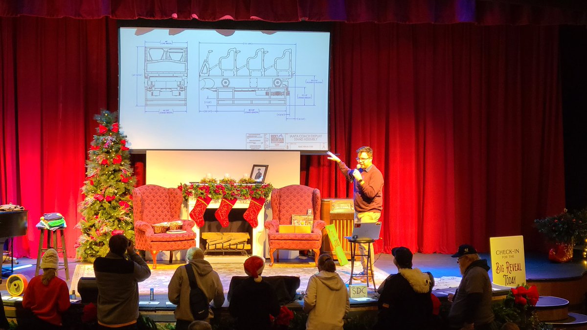 ACE_HoA's tweet photo. A record 230 attendees gathered to kick off #CoasterChristmas at @SDCAttractions. Everyone was treated to cinnamon rolls before Regional Rep Paul Drabek welcomed the group. Dalton Fischer and Brad Thomas from SDC also talked about the new Fire in the Hole #RideWithACE https://t.co/gNwQrAcqfO