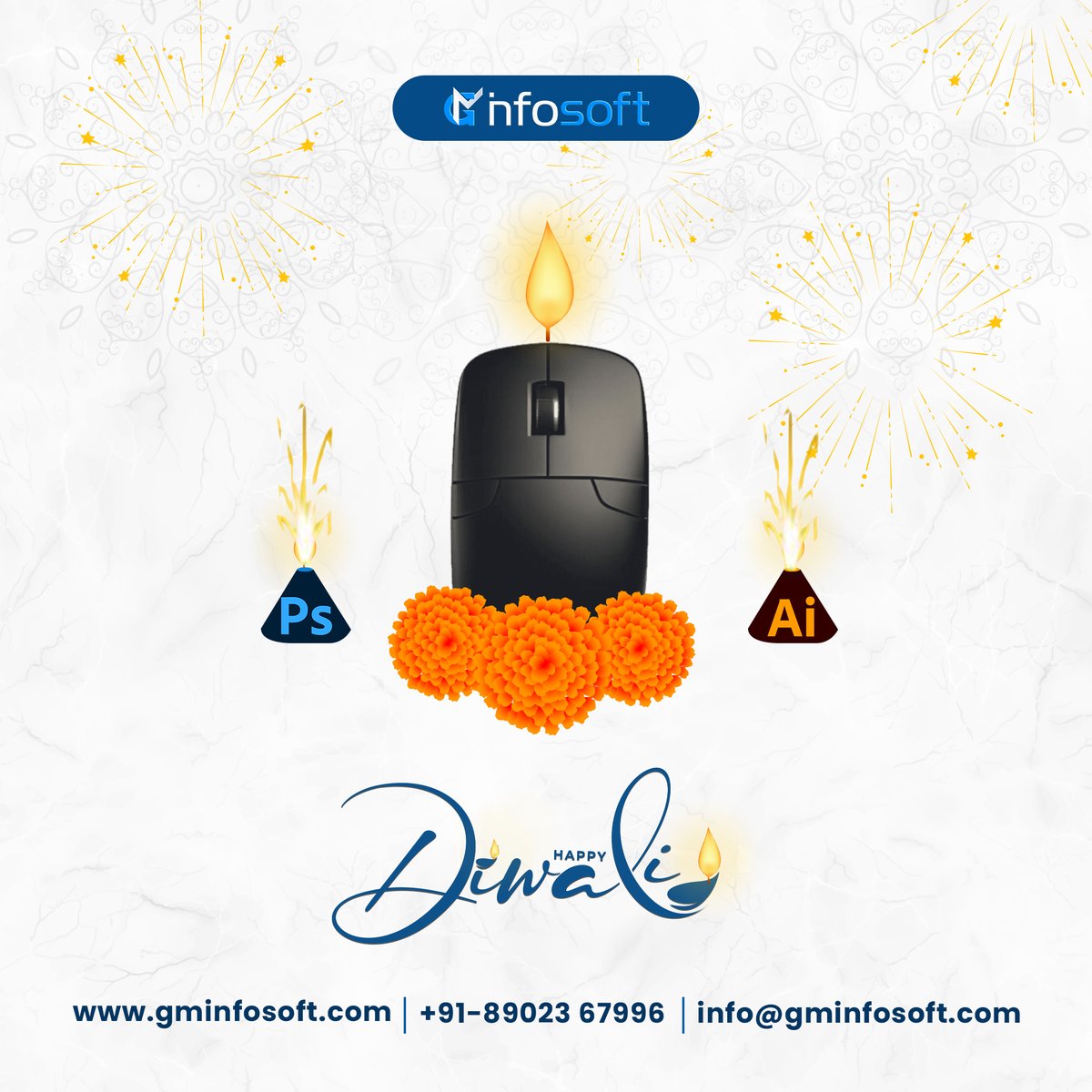 May the festival of Diwali illuminate your path to digital success. GM Infosoft wishes you a Happy Diwali filled with light and prosperity! 🪔💻
.
.
.
#Diwali2023 #FestivalOfLights #DiwaliCelebrations #DiwaliVibes #gminfosoft #teamgminfosoft