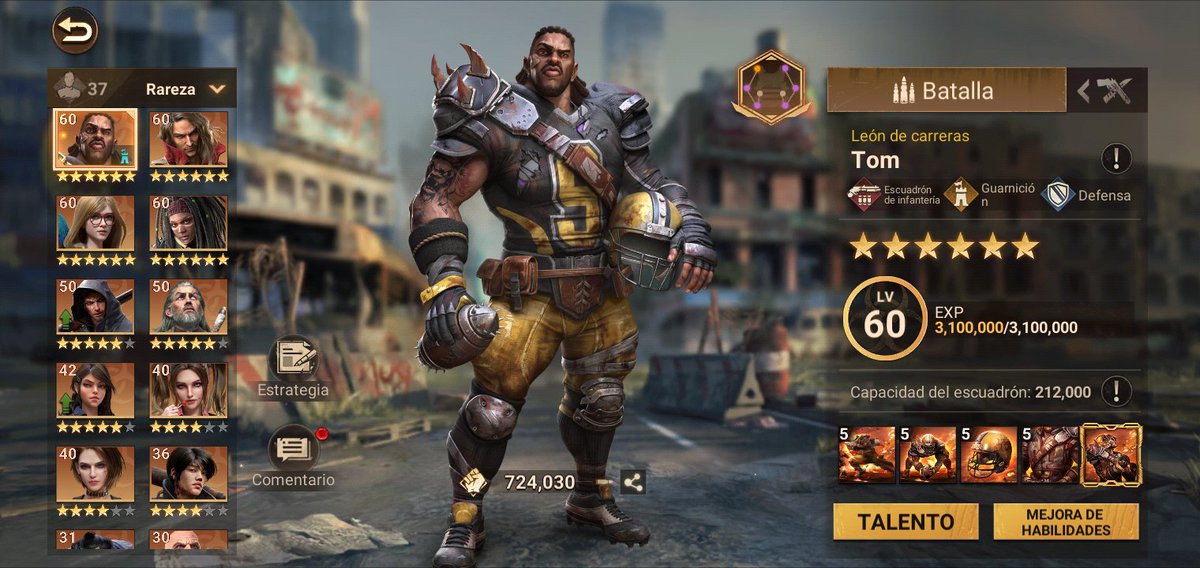 Cómo están raza aquí preparando mis heroes para el archipiélago ya puse full mi Tom les dejo un vídeo de Youtube donde lo maxeo por si gustan verlo
youtu.be/DhgSoNjSLhw
#DoomsdayLastSurvivors