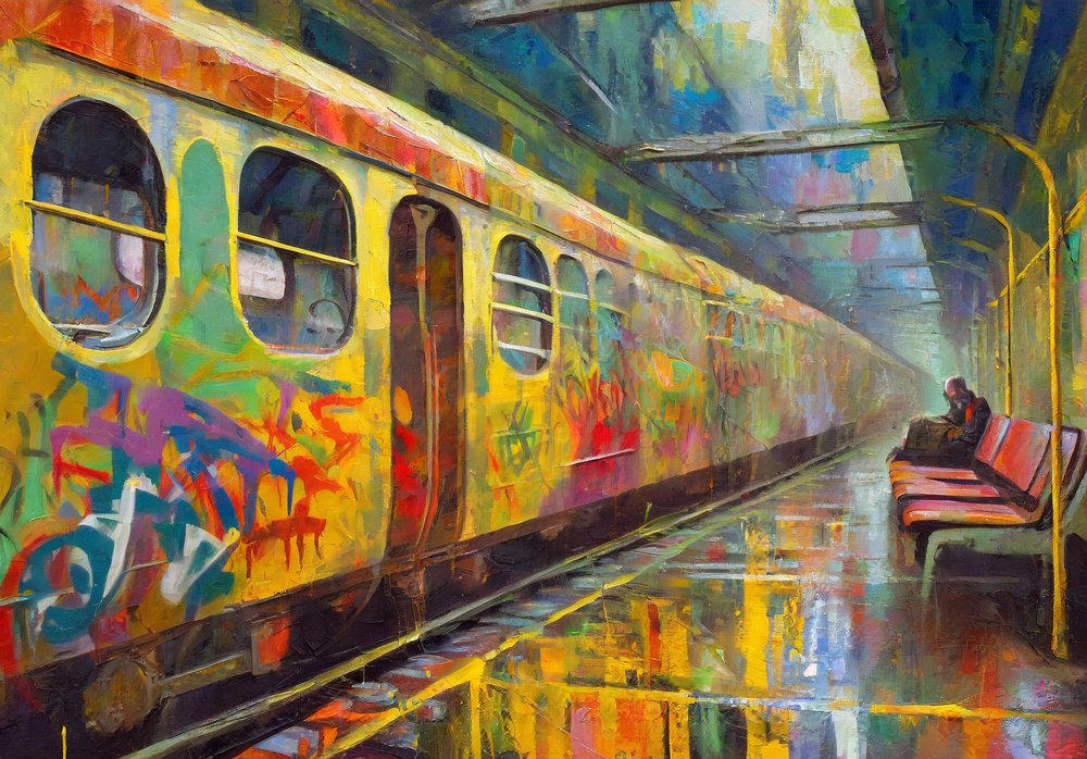 Train To Somewhere Else
#subwayart #trainart #trains #subways #graffiti #somewhereelse