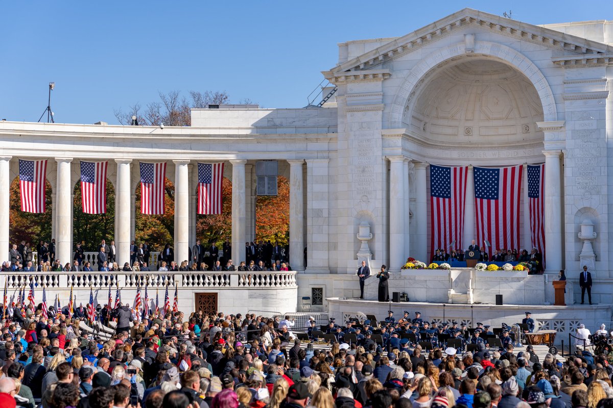 Our veterans put their lives on the line to protect our democracy, values, and freedom around the world.

This Veterans Day, the Biden-Harris Administration honors their valor, courage, and sacrifice.