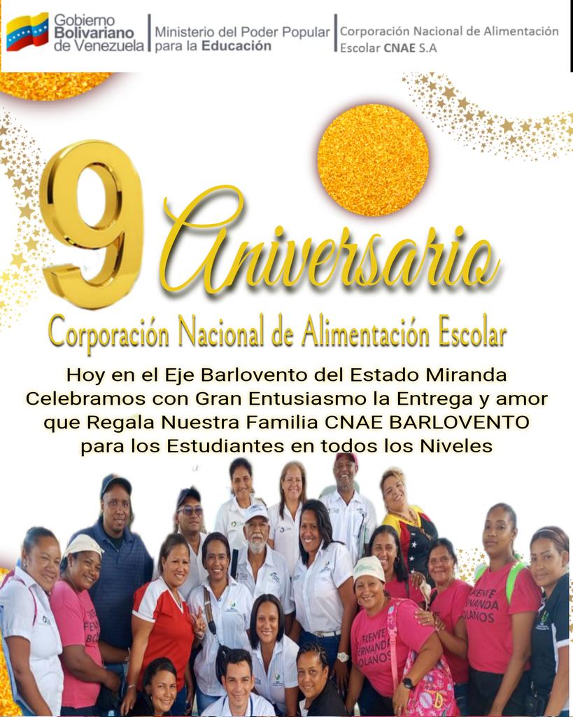 #9AñosAlimentandoEnFamilia

Hoy cumplimos  9 años de trabajo en familia, superamos diferentes obstáculos con la mirada al frente para lograr el bien colectivo...
 Gracias <a href="/NicolasMaduro/">Nicolás Maduro</a> <a href="/_LaAvanzadora/">Yelitze Santaella</a> <a href="/pedrodiazg59/">Pedro Diaz</a> <a href="/gaza1616/">Fuerza, Fe, Esperanza y Amor</a> <a href="/cnaeoficial/">cnaeoficial</a> <a href="/csantanaffm/">carlos santana</a> <a href="/Dmarias23/">Darercys Arias</a>