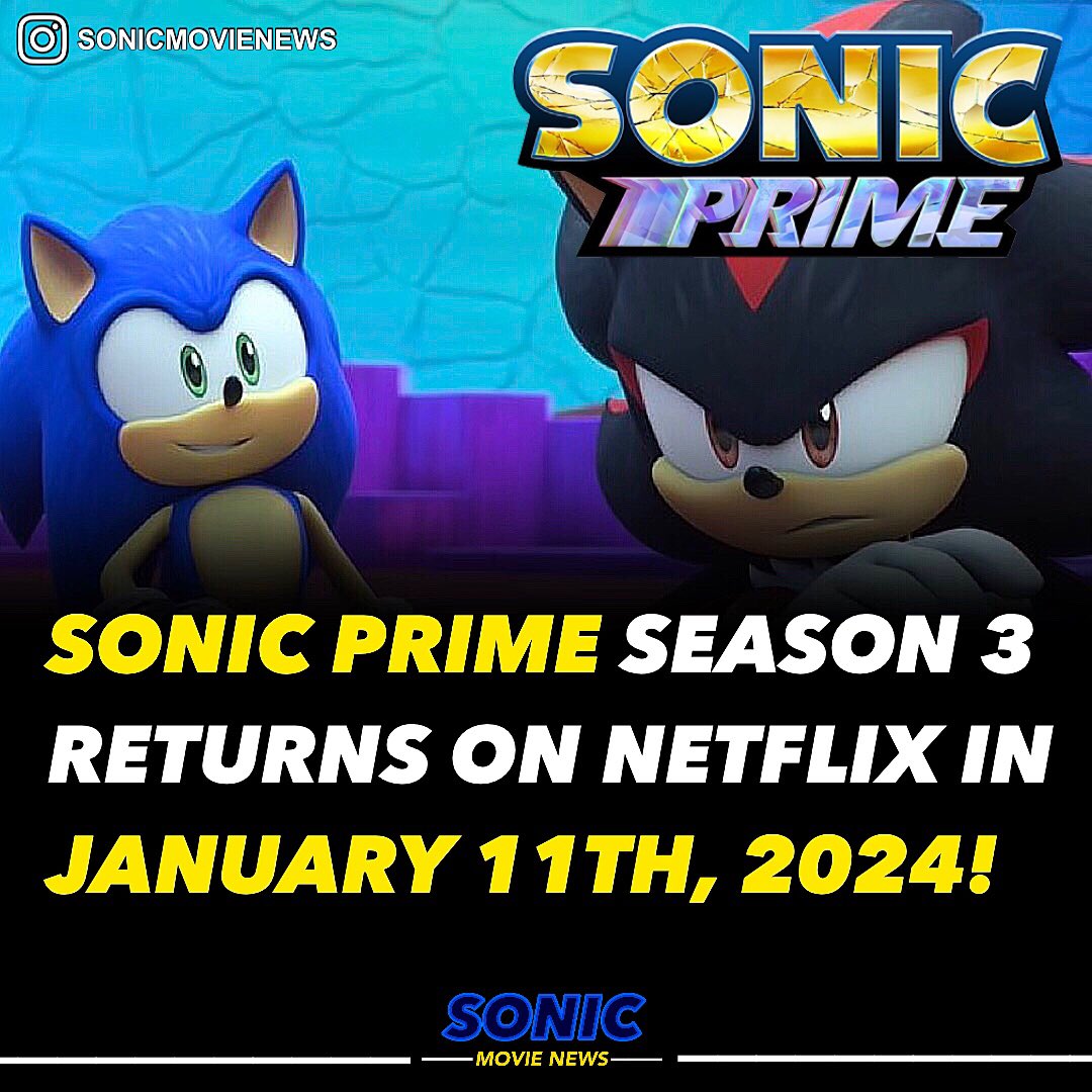 Sonic prime temporada 3 11 janeiro de 2024 by Nascimentosantos on