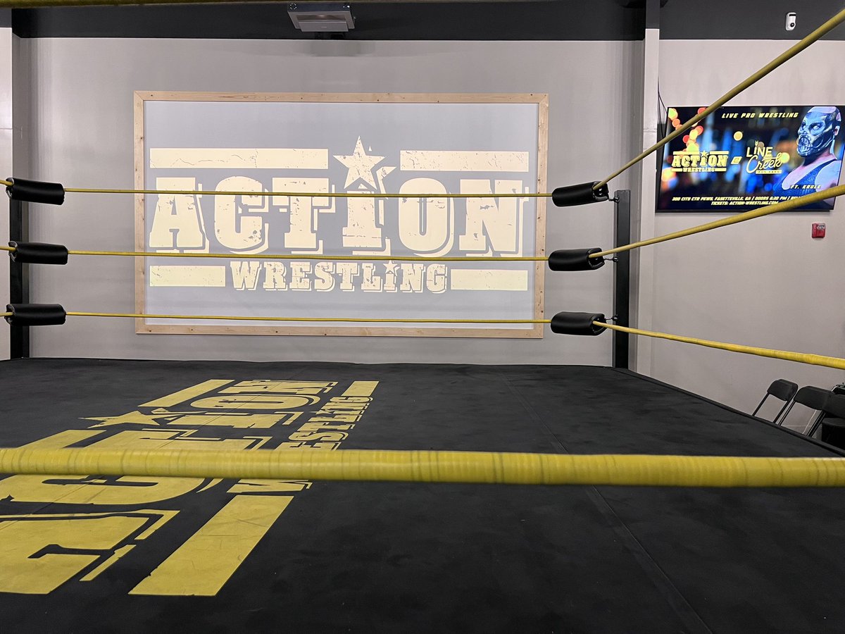 Last night, I crossed out another state that was on the @MesaMedia Bucket List of places where I want to shoot some wrestling footage: Georgia. I want to thank @WrestleACTION1 for their hospitality and welcoming me into the fold.