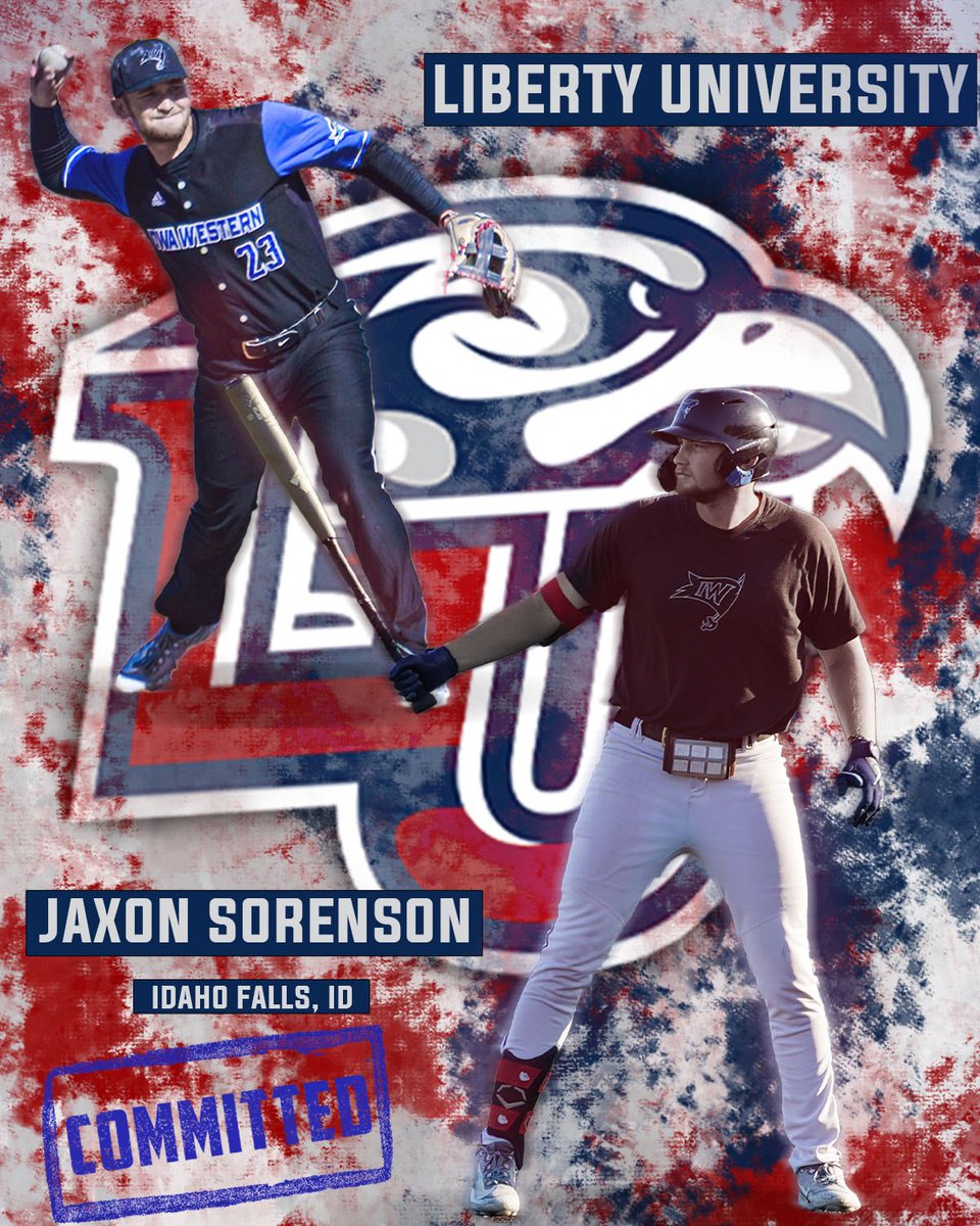 Iowa Western Reivers Baseball (@reiverbaseball) on Twitter photo Congratulations to Jaxon Sorenson (<a href="/JaxonSorenson/">Jaxon Sorenson</a> ) on his commitment to the Liberty University!!!! The Flames are getting a good one!!!!
#ReiversMovingOn #SailsUp Congratulations to Jaxon Sorenson (<a href="/JaxonSorenson/">Jaxon Sorenson</a> ) on his commitment to the Liberty University!!!! The Flames are getting a good one!!!!
#ReiversMovingOn #SailsUp