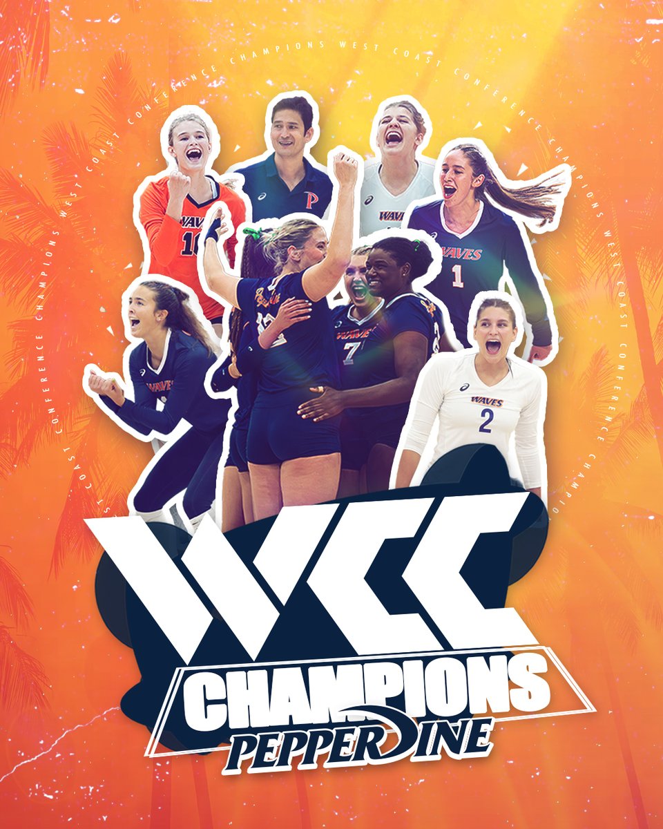 WCC CHAMPS!  

Pepperdine takes home the program’s 12th WCC Championship title in program history and the first since 2011! 

#WavesUp | <a href="/WCCsports/">West Coast Conference</a>