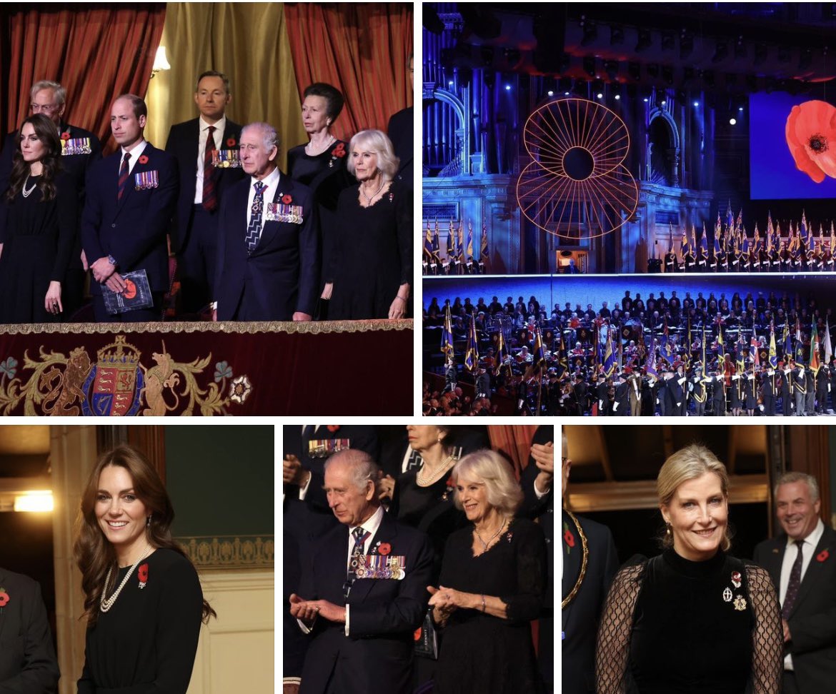 The King & Queen, The Prince & Princess of Wales and other members of the Royal Family attended the Festival of #Remembrance at the Royal Albert Hall. 

Run by the #RoyalBritishLegion, it’s an annual commemorative concert dedicated to all those who lost their lives in conflict.