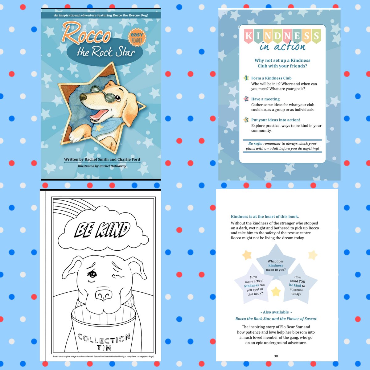 star_rocco's tweet photo. Gratitude, Courage, Patience and Kindness, the core messages within the Rocco the Rock Star series of Kids Books, Filled with Love, Laughter, Adventure and of course Doggies. 

#kidsbooks #BeKindAlways #rescuedogs #doglovers https://t.co/FrTjPt1Q8m
