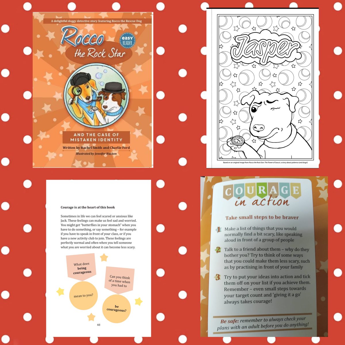star_rocco's tweet photo. Gratitude, Courage, Patience and Kindness, the core messages within the Rocco the Rock Star series of Kids Books, Filled with Love, Laughter, Adventure and of course Doggies. 

#kidsbooks #BeKindAlways #rescuedogs #doglovers https://t.co/FrTjPt1Q8m