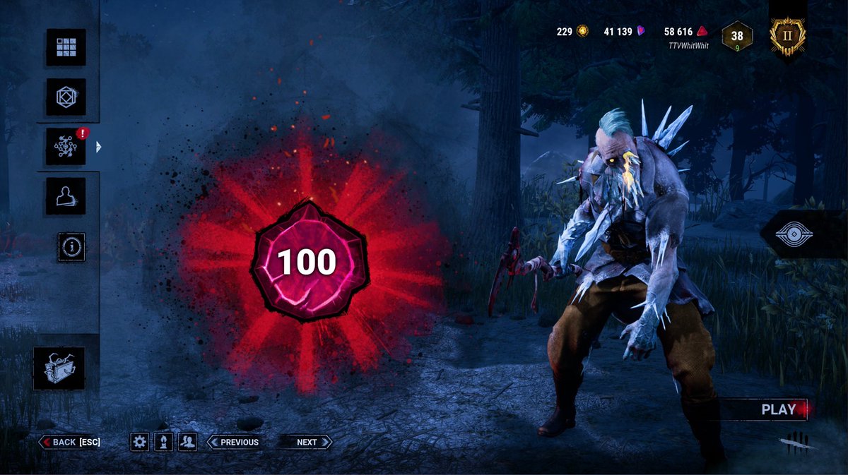 theownerz's tweet photo. Finally the grind is over for the P100 😅 now I’m officially boosted #dbd #blightmain https://t.co/GGGHwKg79c
