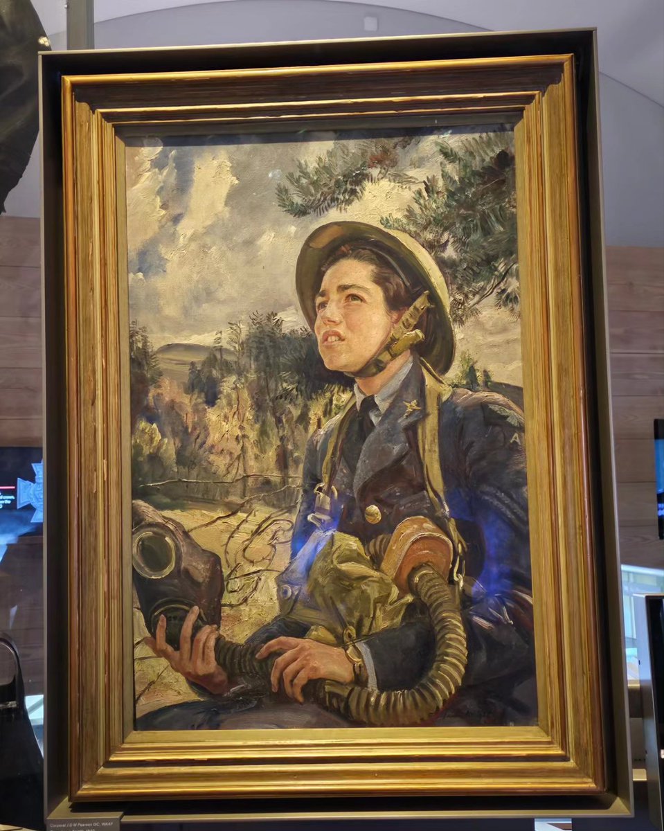 Corporal J D M Pearson GC WAAF  was involved in the rescuing of the pilot of an Avro Anson which had crashed. When one of his bombs exploded she protected the pilot from the explosion by throwing herself upon him. 
en.m.wikipedia.org/wiki/Corporal_… 
#chapmanjs <a href="/I_W_M/">Imperial War Museums</a> #LestWeForget