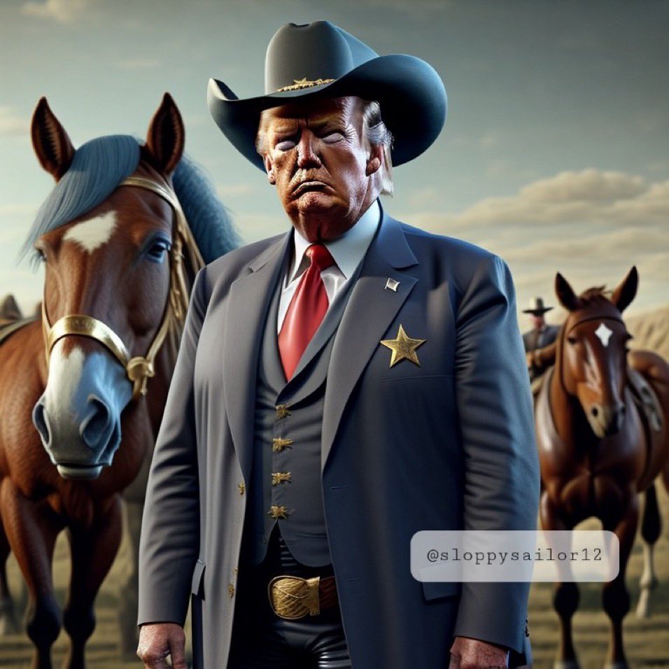 America1stMedia's tweet photo. There is a New Sheriff in town, and 100 Million followers have his back!
👍🏻😎 https://t.co/C7WoX474ay