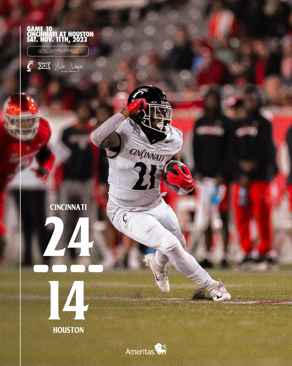 FINAL FROM HOUSTON
#Bearcats | <a href="/Ameritas/">Ameritas</a>