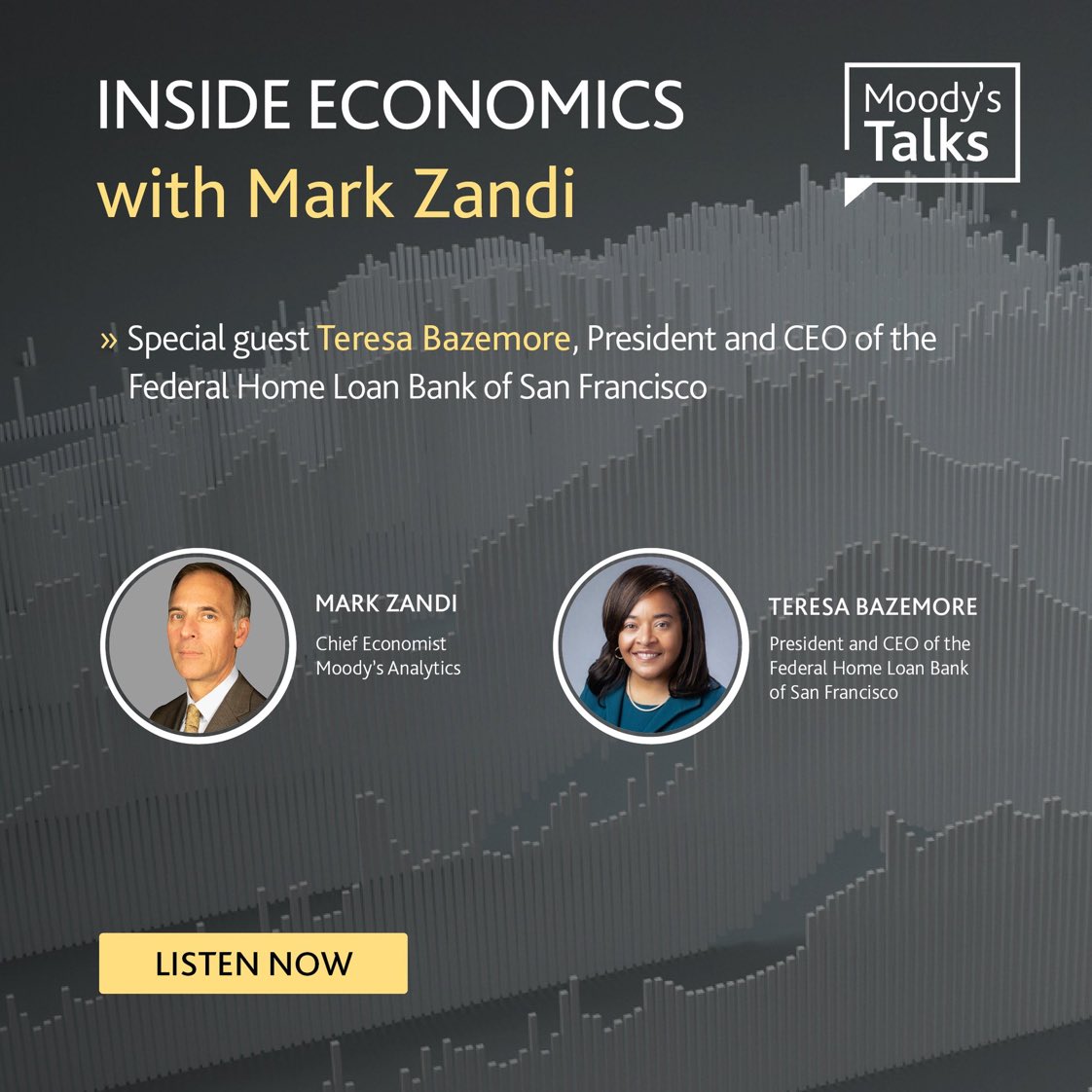 Housing continues to be a hot topic, and this week,we’ve got Teresa Bazemore, CEO of the #FHLB of San Francisco sharing her insights into affordability,house prices, and mortgage credit quality. Plus we’ll delve into the crucial role FHLBs 

Listen here: podcasts.apple.com/us/podcast/baz…