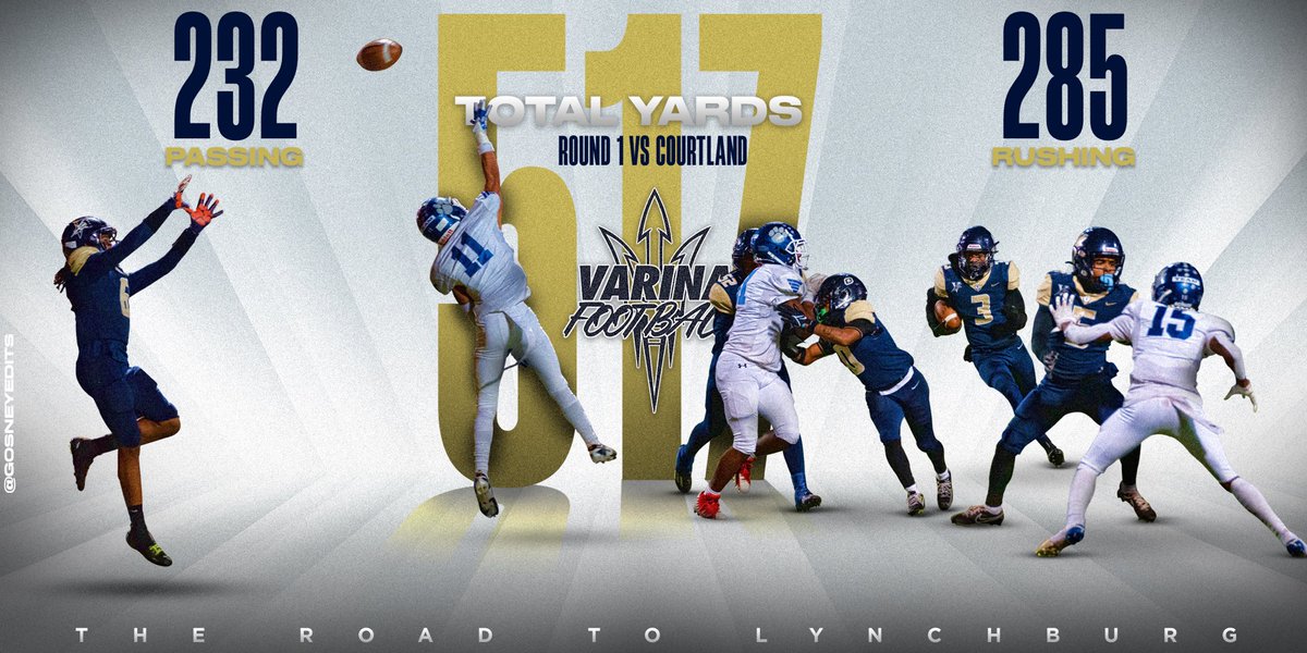 We were movin’ last night!
5️⃣1️⃣7️⃣ yards of offense!
🔱
#L5CKEDIN
#BuiltOn5